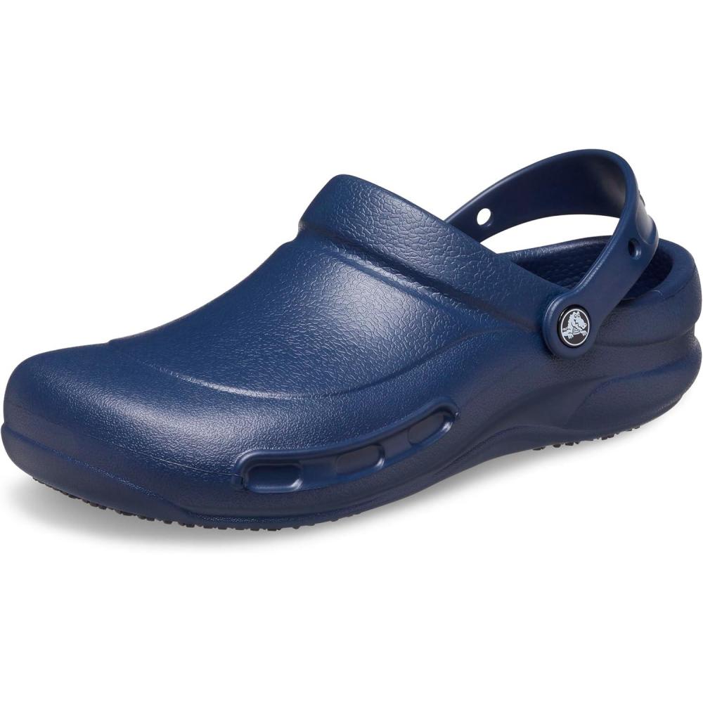 image:imageCrocs UnisexAdult Bistro Work Clogs Enclosed Toe Slip Resistant All Day ComfortNavy