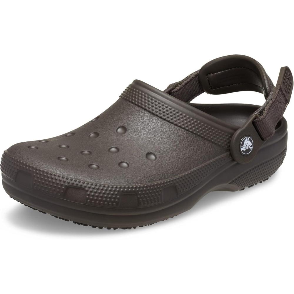 image:imageCrocs UnisexAdult Classic Work Clogs Slip Resistant ShoesDark Cocoa