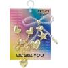 Crocs Jibbitz Bling & Jewelry Shoe Charm Packs(Gold Heart & Stars)