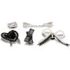Crocs Jibbitz Bling & Jewelry Shoe Charm Packs(Luxe Silver)