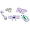 Crocs Jibbitz Bling & Jewelry Shoe Charm Packs(Purple Meta 5-pack)