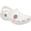 Crocs Jibbitz Packs for Shoes, and Sandals – Beautiful Accessory, Colorful Charms, and Constructed with Synthetic Material(Captain America Shield)