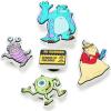 Crocs Jibbitz Packs for Shoes, and Sandals – Beautiful Accessory, Colorful Charms, and Constructed with Synthetic Material(Monsters Inc 5 Pck)