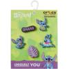 Crocs Jibbitz Packs for Shoes, and Sandals – Beautiful Accessory, Colorful Charms, and Constructed with Synthetic Material(Stitch Tropical)