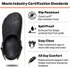 Crocs Unisex-Adult Classic Work Clogs, Slip Resistant Shoes(Dark Cocoa)