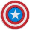Crocs Jibbitz Packs for Shoes, and Sandals – Beautiful Accessory, Colorful Charms, and Constructed with Synthetic Material(Captain America Shield)