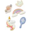 Crocs Jibbitz Packs for Shoes, and Sandals – Beautiful Accessory, Colorful Charms, and Constructed with Synthetic Material(Pretty Princess 5-pack)