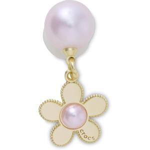 Crocs Jibbitz Girls’ Favorites Shoe Charms(Pink Pearl and Gold Flower)