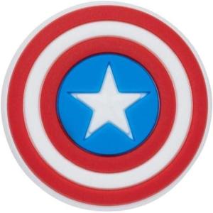 Crocs Jibbitz Packs for Shoes, and Sandals – Beautiful Accessory, Colorful Charms, and Constructed with Synthetic Material(Captain America Shield)