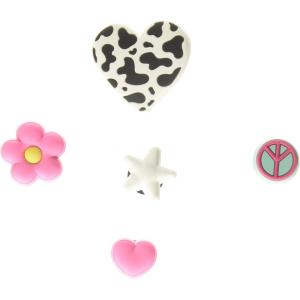 Crocs Jibbitz Packs for Shoes, and Sandals – Beautiful Accessory, Colorful Charms, and Constructed with Synthetic Material(Girly Icon)