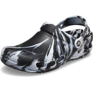 Crocs Unisex-Adult Bistro Work Clogs | Enclosed Toe | Slip Resistant | All Day Comfort(Black/White)