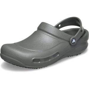 Crocs Unisex-Adult Bistro Work Clogs | Enclosed Toe | Slip Resistant | All Day Comfort(Dusty Olive)