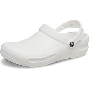 Crocs Unisex-Adult Bistro Work Clogs | Enclosed Toe | Slip Resistant | All Day Comfort(White)