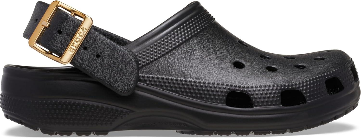 image:imageCrocs Classic Buckle ClogsMetallic Black