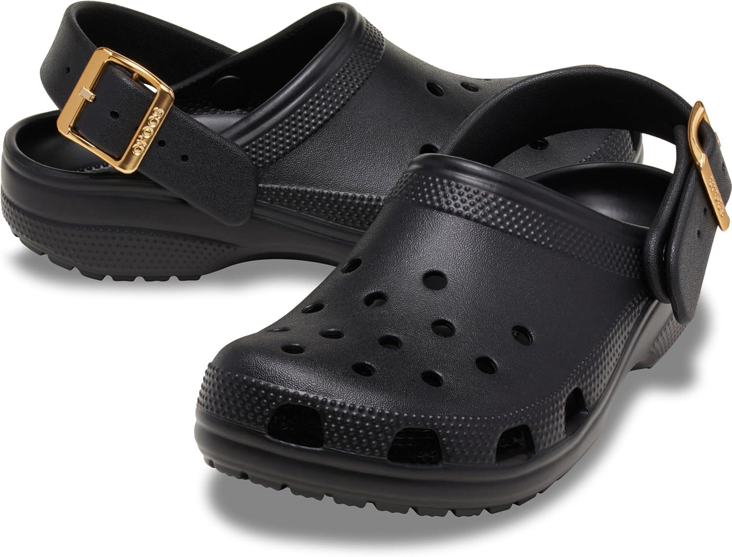 image:imageCrocs Classic Buckle ClogsMetallic Black