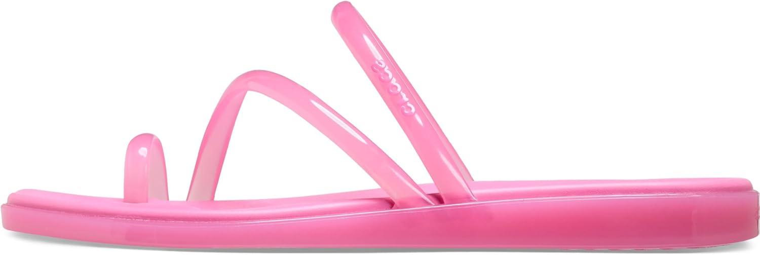 image:imageCrocs Womens Miami Toe Loop Sandal FlatPink Lemonade Jelly