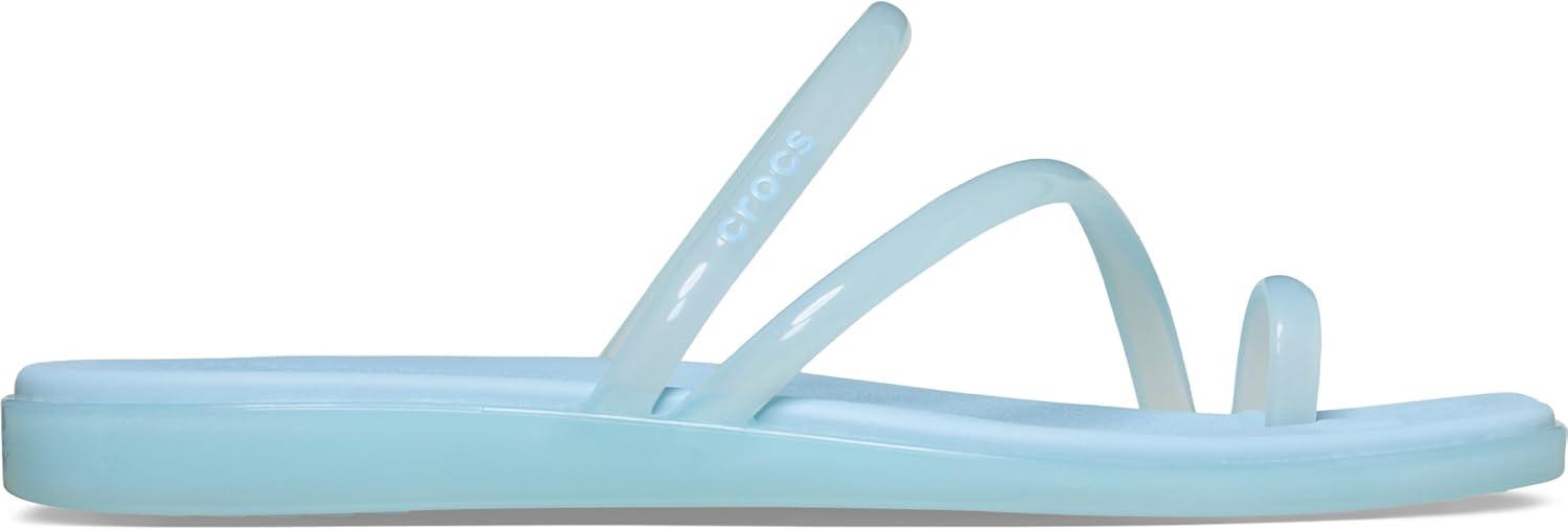 image:imageCrocs Womens Miami Toe Loop Sandal FlatSky Blue Jelly