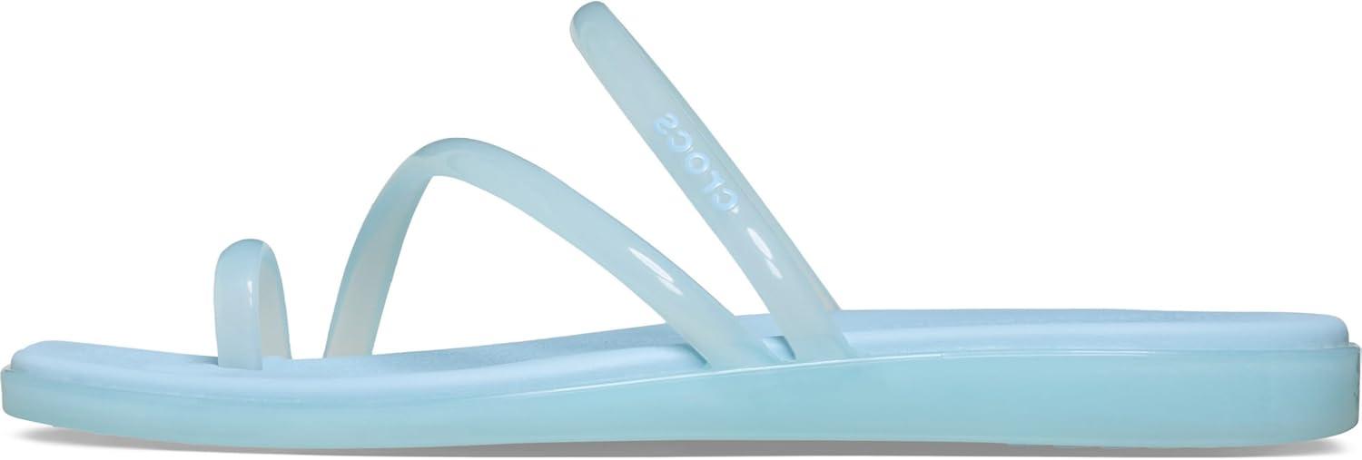 image:imageCrocs Womens Miami Toe Loop Sandal FlatSky Blue Jelly