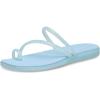 Crocs Women’s Miami Toe Loop Sandal Flat(Sky Blue Jelly)