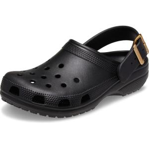 Crocs Classic Buckle Clogs(Metallic Black)