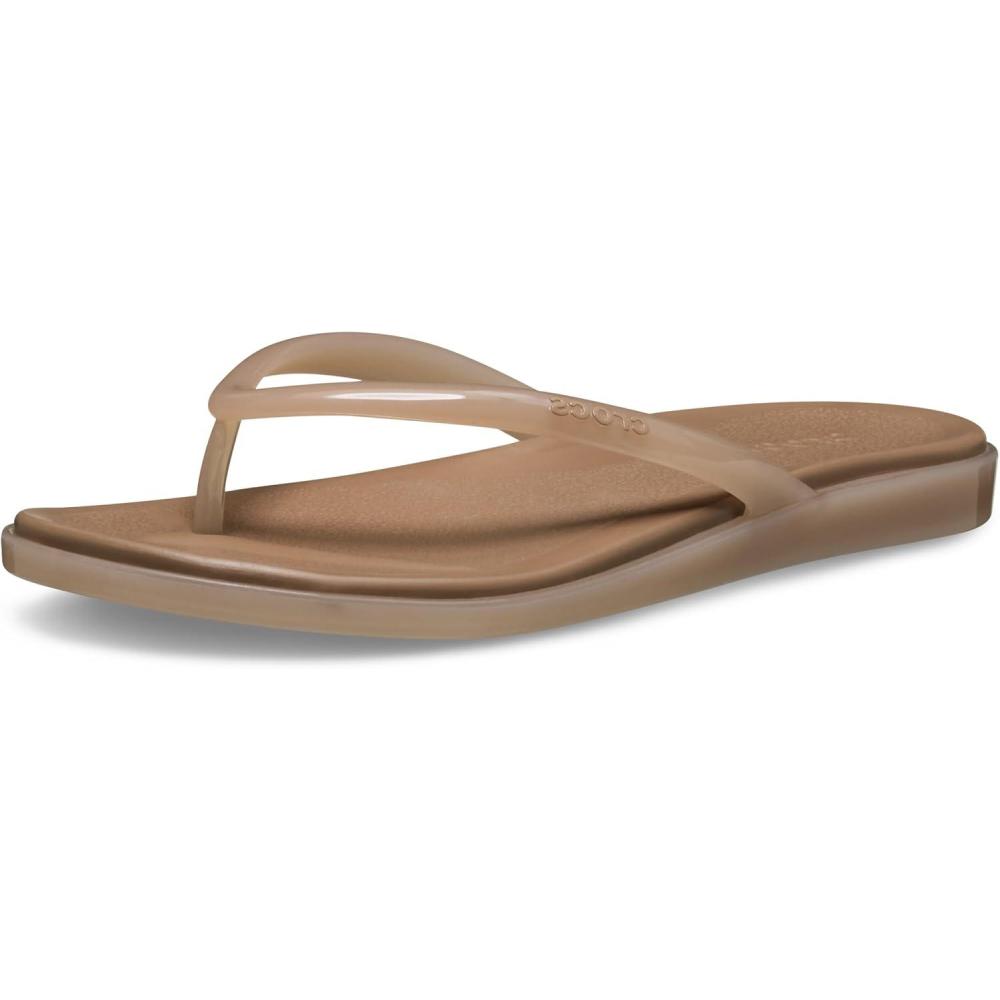 image:imageCrocs Miami Round Toe Flip Flop SandalsMilk Chocolate Jelly