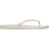 Crocs Miami Round Toe Flip Flop Sandals(Almond Tint/Leopard)