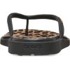 Crocs Miami Round Toe Flip Flop Sandals(Black/Sepia/Leopard)
