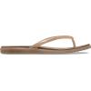 Crocs Miami Round Toe Flip Flop Sandals(Milk Chocolate Jelly)