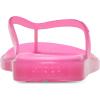 Crocs Miami Round Toe Flip Flop Sandals(Pink Lemonade Jelly)
