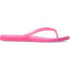 Crocs Miami Round Toe Flip Flop Sandals(Pink Lemonade Jelly)