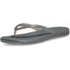 Crocs Miami Round Toe Flip Flop Sandals(Carbon Jelly)