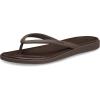 Crocs Miami Round Toe Flip Flop Sandals(Coffee Matte)