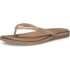 Crocs Miami Round Toe Flip Flop Sandals(Milk Chocolate Jelly)