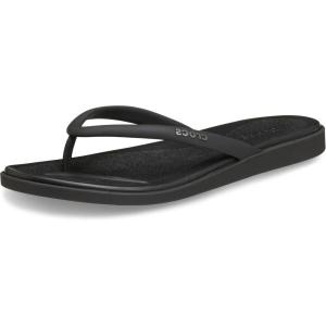 Crocs Miami Round Toe Flip Flop Sandals(Black Matte)