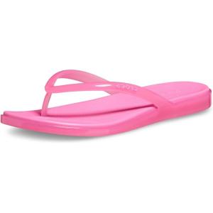 Crocs Miami Round Toe Flip Flop Sandals(Pink Lemonade Jelly)