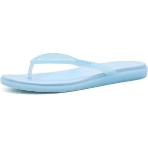 Crocs Miami Round Toe Flip Flop Sandals(Sky Blue Jelly)