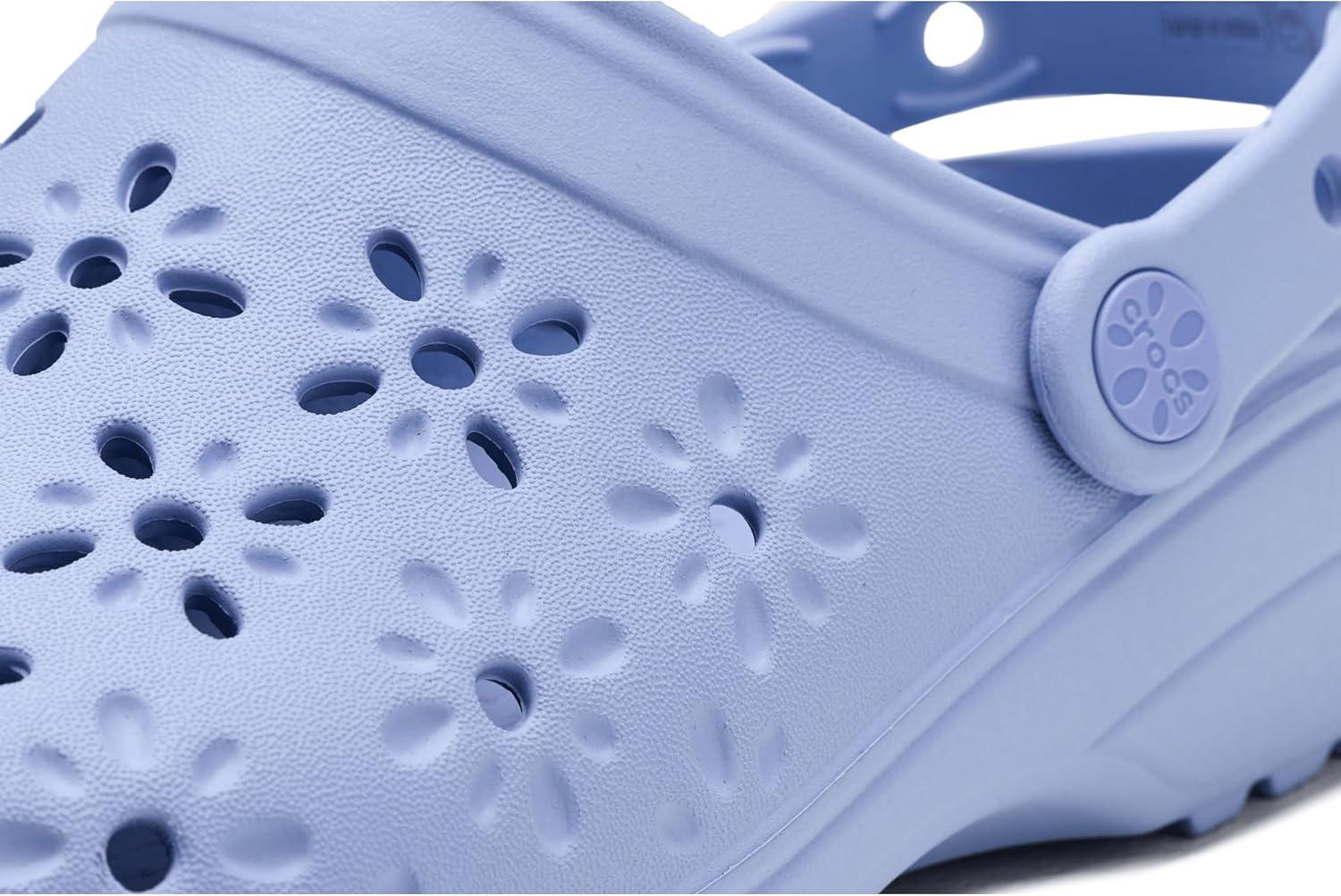 image:imageCrocs Unisex Adult Floral Classic ClogsBlue Haze