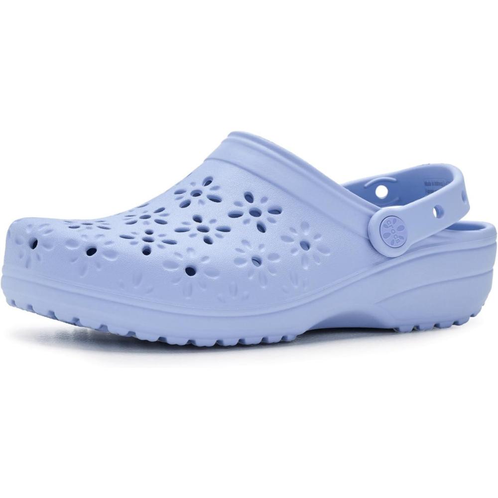 image:imageCrocs Unisex Adult Floral Classic ClogsBlue Haze