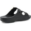 Crocs Classic Saturday Sandals(Black/Metallic Buckle)
