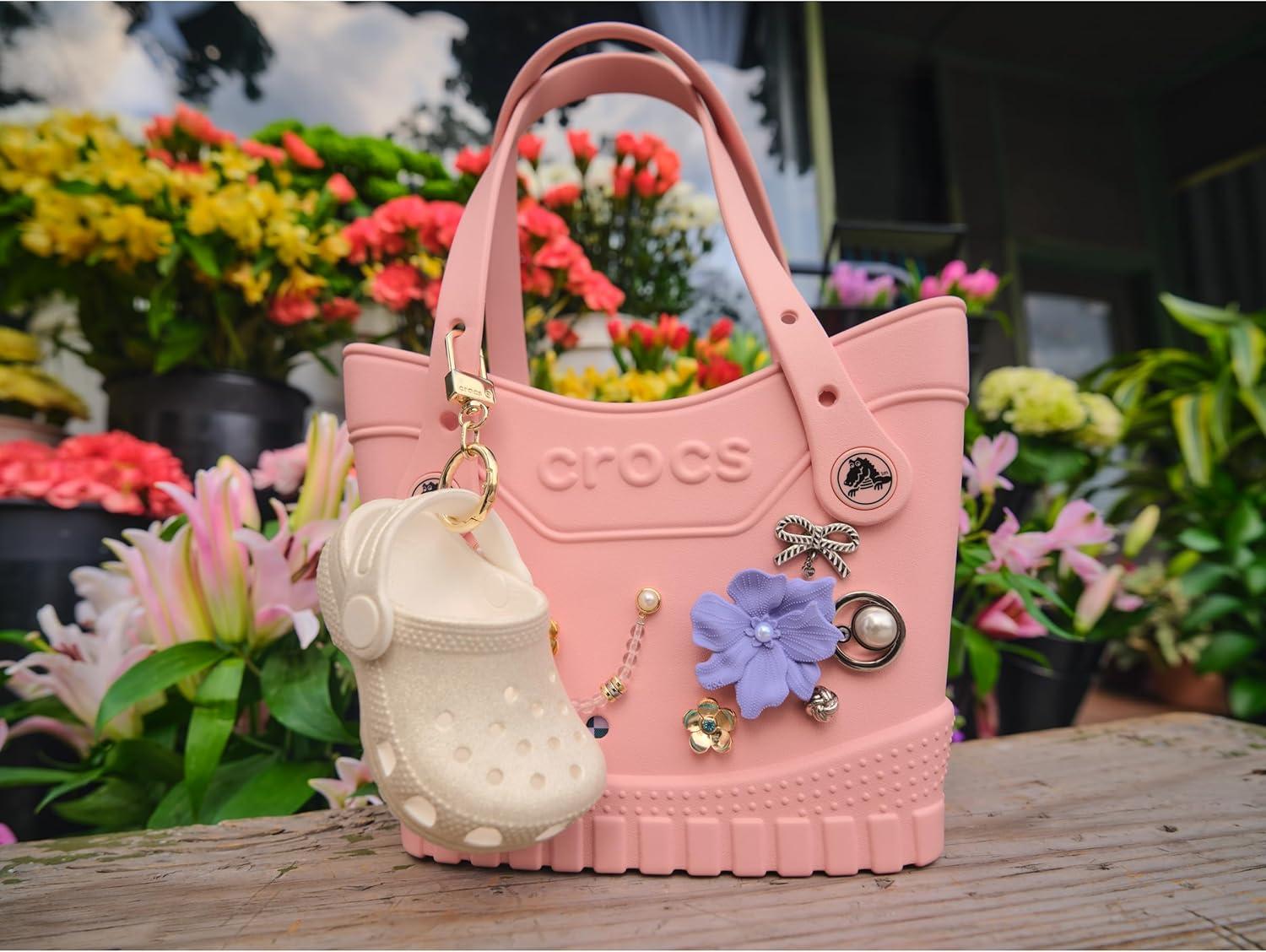 image:imageCrocs Classic Small Tote Bag Durable Washable WaterproofPowder Pink