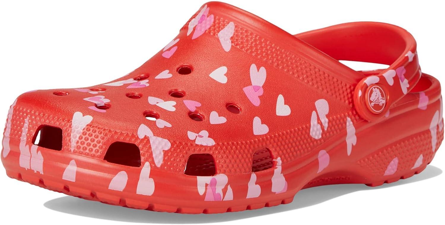 image:imageCrocs UnisexAdult Classic Clog Seasonal GraphicCherry RedHearts Butterflies