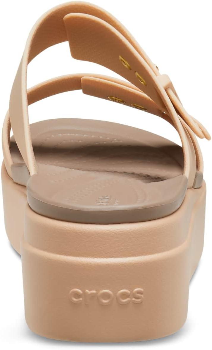 image:imageCrocs Womens Brooklyn Buckle Low WedgesChai