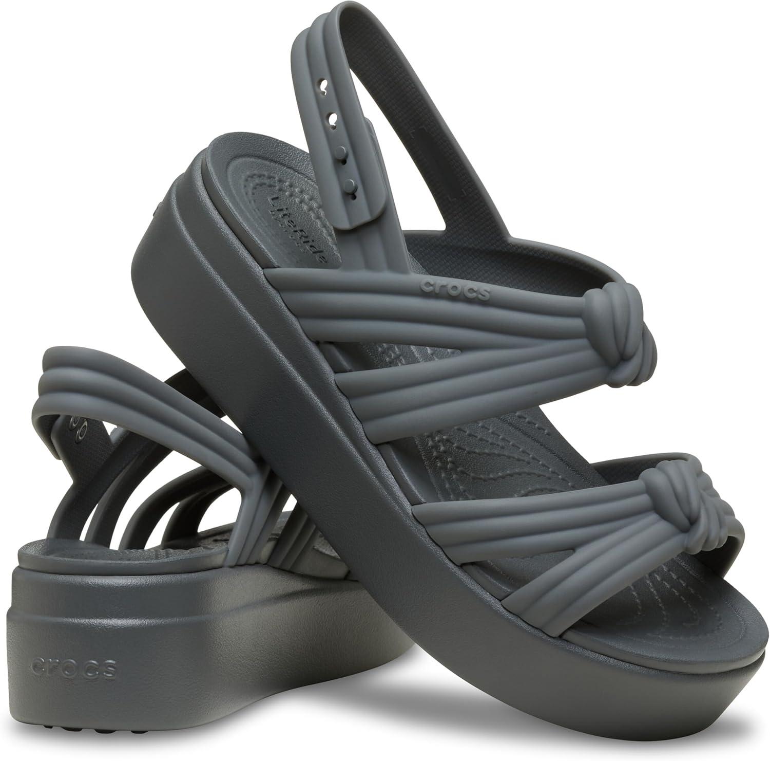 image:imageCrocs Womens Brooklyn Low Wedge SandalsCarbon Knot
