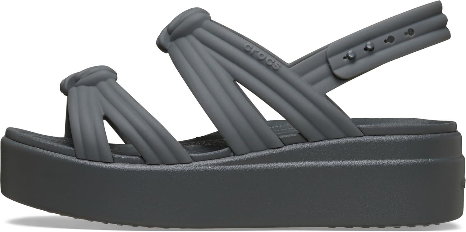 image:imageCrocs Womens Brooklyn Low Wedge SandalsCarbon Knot