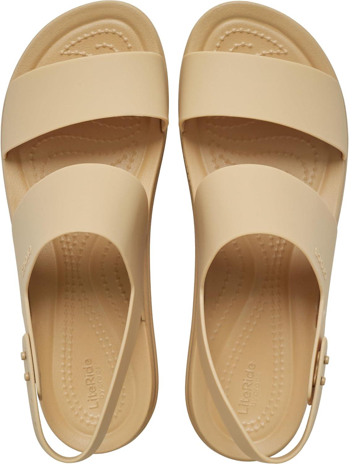 image:imageCrocs Womens Brooklyn Low Wedge SandalsCashewCashew