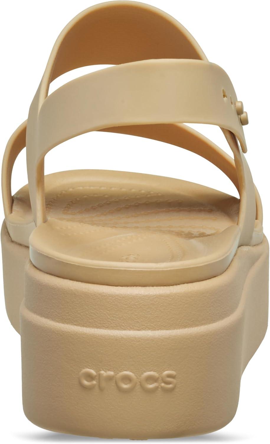 image:imageCrocs Womens Brooklyn Low Wedge SandalsCashewCashew