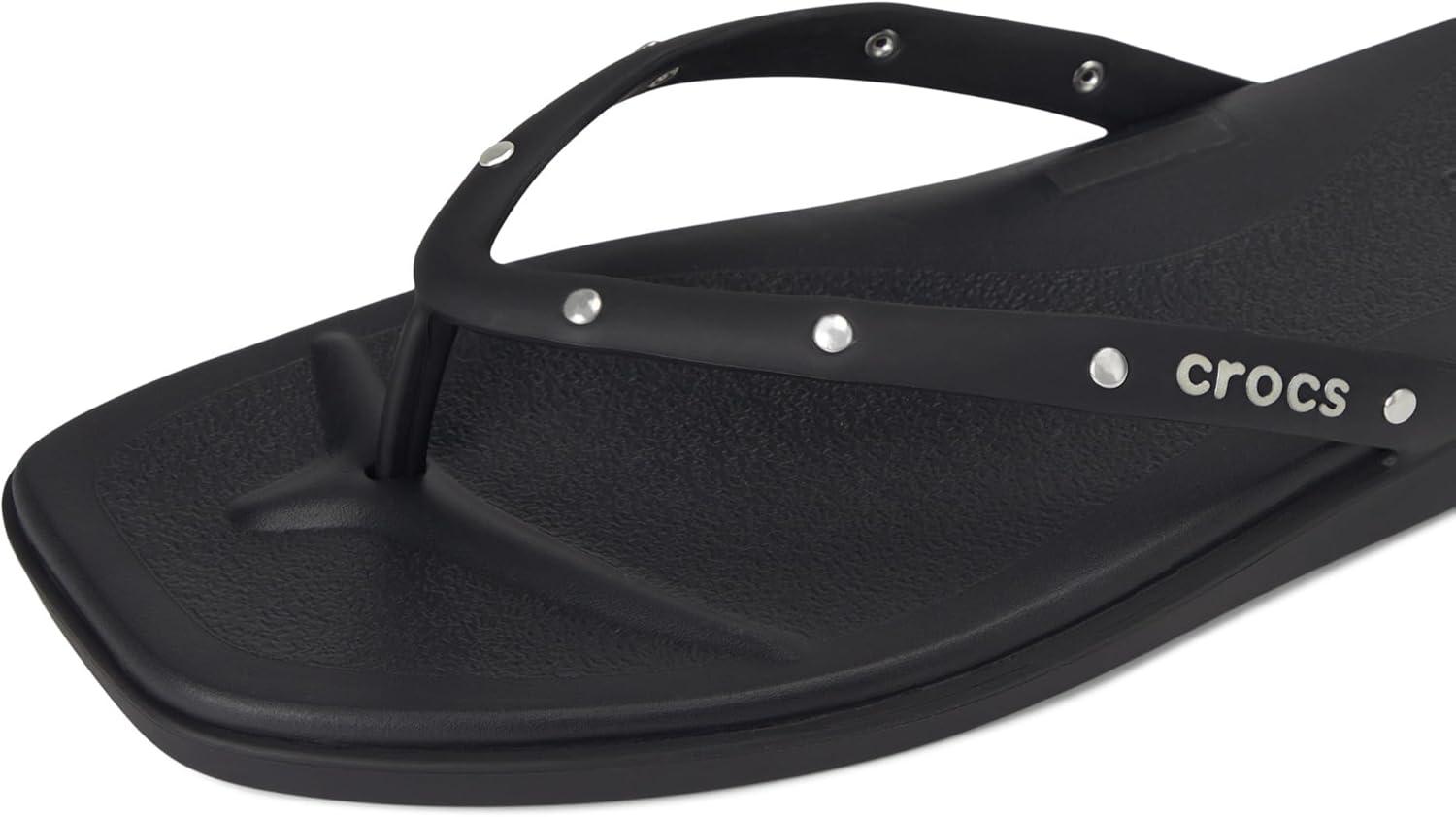 image:imageCrocs Womens Miami Flip FlopsBlack Studs