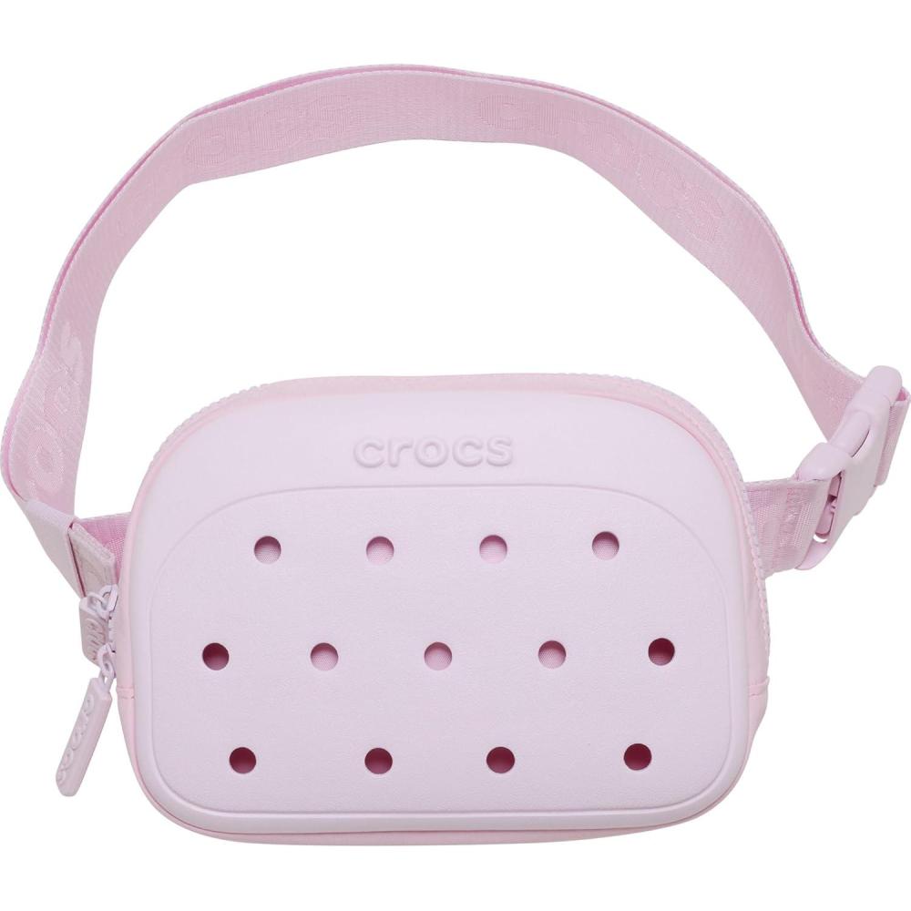 image:imageCrocs Classic Belt Waist Bag Customizable Fanny Pack Personalize with Jibbitz Charms Pond One SizePink Milk