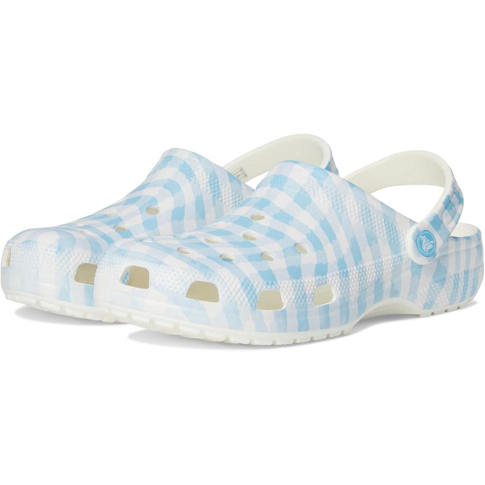 image:imageCrocs UnisexAdult Classic Clog  Seasonal GraphicWhiteBlue 1