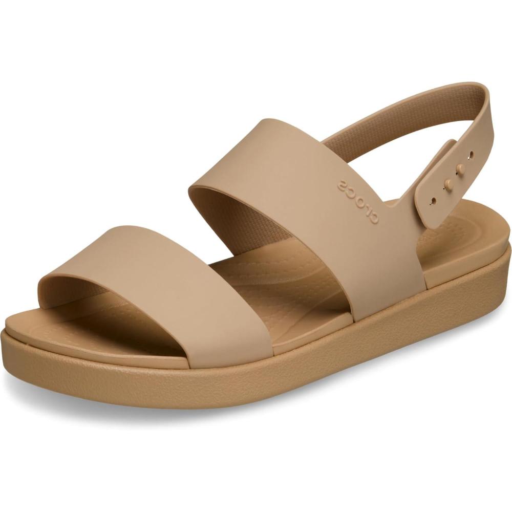 image:imageCrocs Womens Brooklyn Backstrap Low SandalsCashew